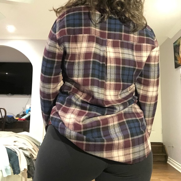 Aerie super soft plaid button-up - Picture 5 of 5